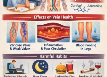How Daily Stress Impacts Circulation and Vein Function