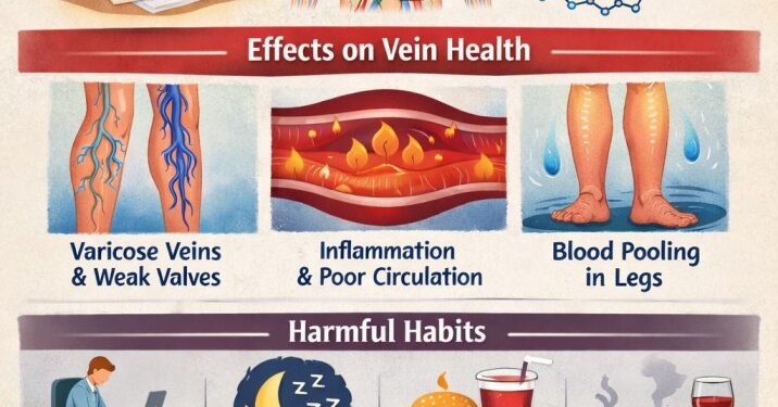 How Daily Stress Impacts Circulation and Vein Function